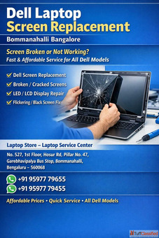Dell Laptop Screen Replacement - Bommanahalli Bangalore