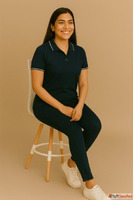 Women Formal Polo T Shirt Regular Fit Collar Office Style