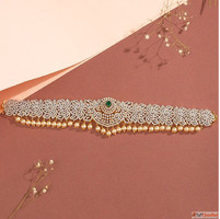 Affordable Silver Vaddanam with Gold Coating Padmam