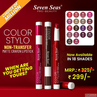 Crayon Lipstick with Creamy Comfort - Seven Seas Cosmetics