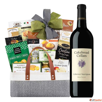 Cabernet Sauvignon Wine Gift Baskets - Elegant Red Wine Gifts