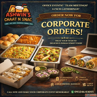  Corporate Fast Food Orders in Navi Mumbai Ashwin's Chaat N Snac 