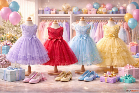 Kids Party Wear Dress Supplier India - Premium Designer Kids Dresses - Lekhus Collection