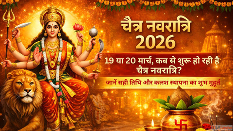 Chaitra Navratri 2026 19 य 20 मरच कब स शर ह रह ह चतर नवरतर जन सह तथ और कलश सथपन क शभ महरत