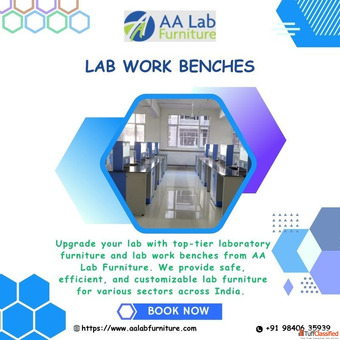 Custom Lab Work Benches Laboratory Furniture AA Lab Furniture Tamilnadu