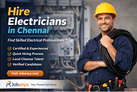 Hiring Electricians Through Jobanya in Chennai