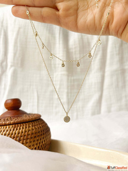 Buy Twinkle Double Layer 18K Gold Plated Silver Neckchain For Women By Asmah