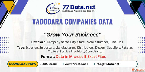 Updated List of Manufacturing Companies in Vadodara for B2B Data