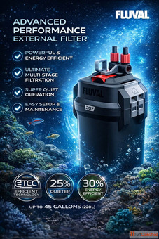 Canister Filter for Aquarium Fluval 107 and 207