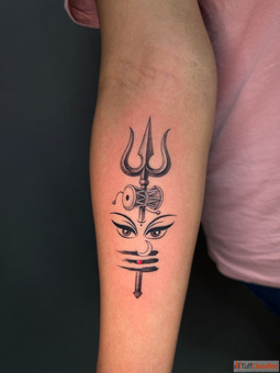 Trishul Shiva Tattoo Design Spiritual Hindu Tattoo Art - Irezumi Tattoo Studio