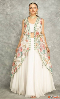 Off White Lehenga with Huge Eid Discounts