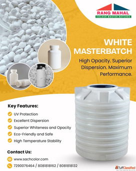 Top White Master Batches Suppliers Rang Mahal Colour