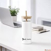 Glass Sipper with Straw