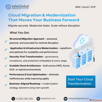 Cloud Migration Modernization Services by Teleglobal International