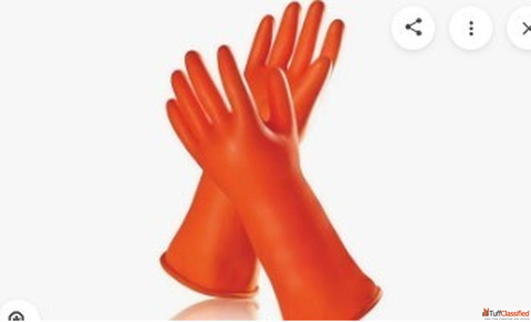 100 Pairs Electrical Safety Rubber Washable Hand Gloves