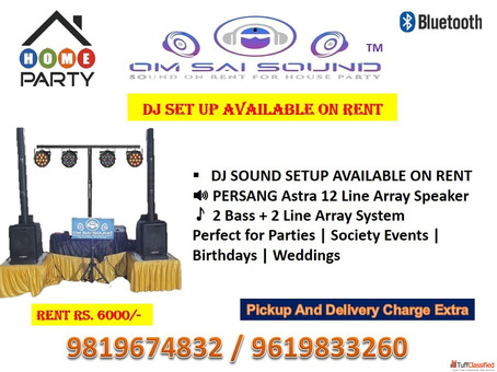 DJ Sound Setup on Rent with Persang Astra 12 Line Array