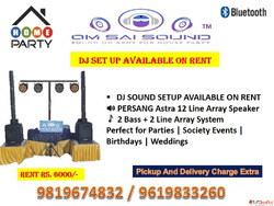 DJ Sound Setup on Rent with Persang Astra 12 Line Array