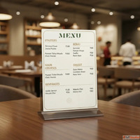 Flat Menu Cards