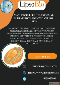 Manufacturers Of Liposomal Glutathione Antioxidant For Skin