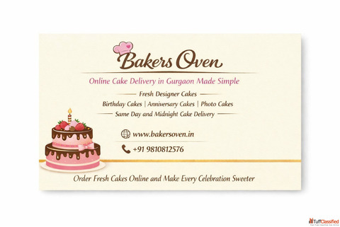 Fresh and Reliable Cake Delivery in Gurgaon