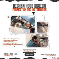 Kitchen hood installation Hood exhaust installation Dubai Ki...