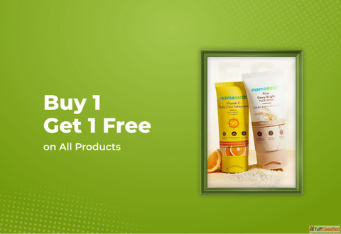 MamaEarth Buy 1 Get 1 Free on All Products