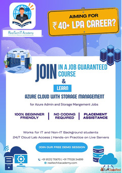 Azure Cloud Admin Storage Management Training with Placement Support