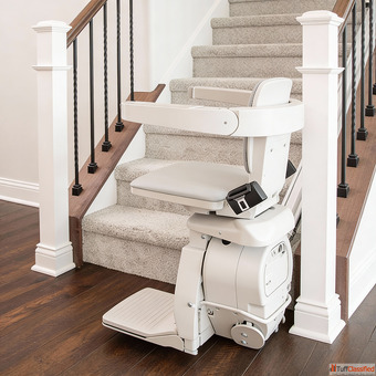 Folding Rail Stair Lift Installation Services Near Entry Doors in Islamabad