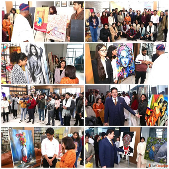 Exhibition of Paintings by AAFT School of Fine Arts Students Inaugurated at 126th AAFT Festival of S