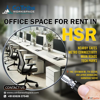 Coworking office space for rent in HSR Layout Bangalore