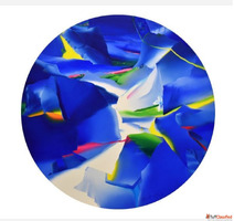 Beautiful Full Moon Night Painting for Home Decor