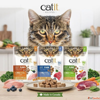 Premium Cat Food Made in Canada Catit Freeze Dried Raw Recip...