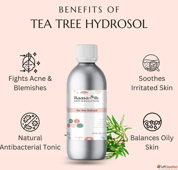 Tea Tree Hydrosol for Cosmetic Beauty Products Raasa Oils