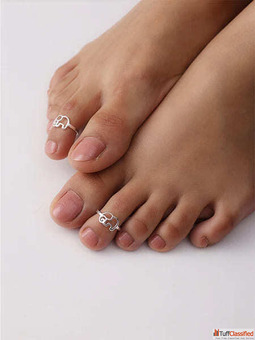 Stylish Pure Silver Toe Rings for Everyday Elegance