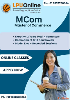 LPU Online MCom Program - Study Anytime Anywhere