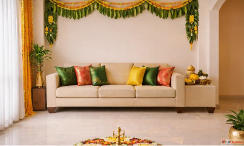 Traditional Puthandu Colour Palette for Indian Home Interiors - Indicus Paints