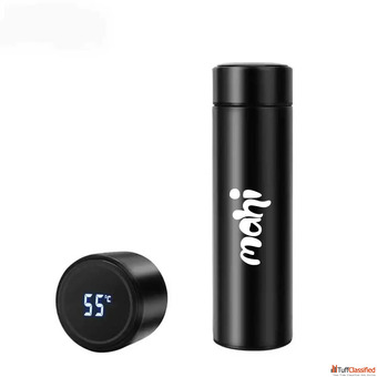 Black Temperature Display Bottles