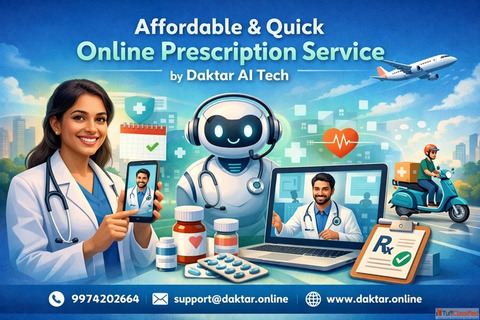 Affordable Quick Online Prescription Service by Daktar AI Tech