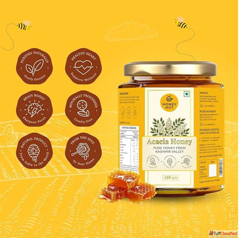 Buy Raw Acacia Honey from Kashmir Pure Unprocessed Natural