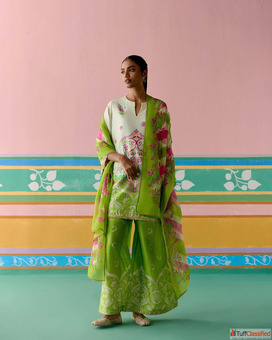 Shop Floral Kurta Sets for Summer Label Mogra