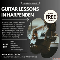 Private One-to-One Guitar Lessons in Harpenden
