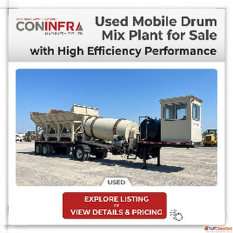Used Mobile Drum Mix Plant for Sale with High Efficiency Performance