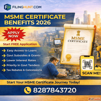 MSME Certificate Benefits 2026