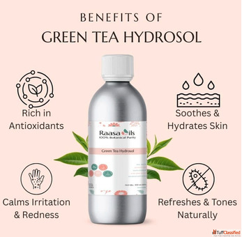 Green Tea Hydrosol for Cosmetic Beauty Products Raasa Oils