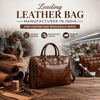 Leading Leather Bag Manufacturer in India for Custom and Wholesale Needs