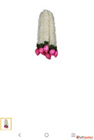 Artificial Orchid Flower Stem with Pink Blooms 90 cm Tall Si...