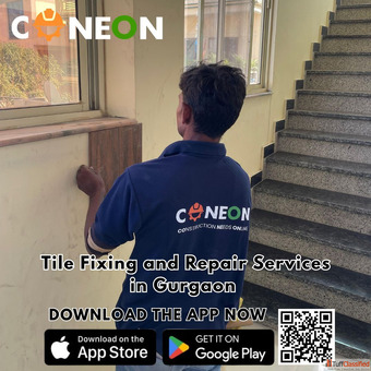Tile Flooring For Offices in Gurgaon Reliable Tile Fixing Near Me - CONEON