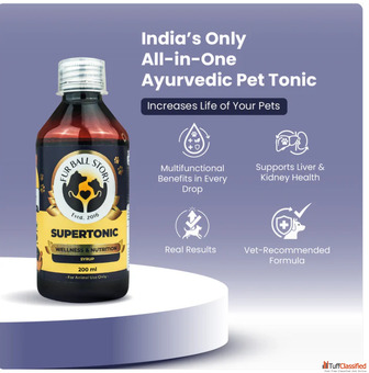 "India's Most Trusted Ayurvedic Wellness Tonic for Pets"