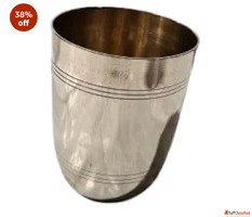 Traditional Brass Puja Glass Decorative Metal Cup for Religi...