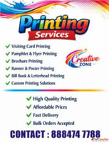 Creative Zone Flyer Printing Menu card Visiting Cards Printi...